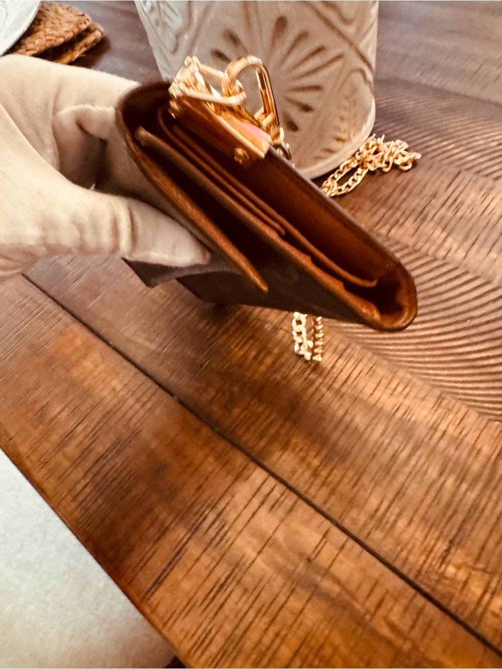 Louis Vuitton vintage international monogram wallet converted Crossbody - Picture 5 of 16